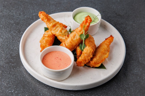 Тигровые креветки в хрустящей темпуре