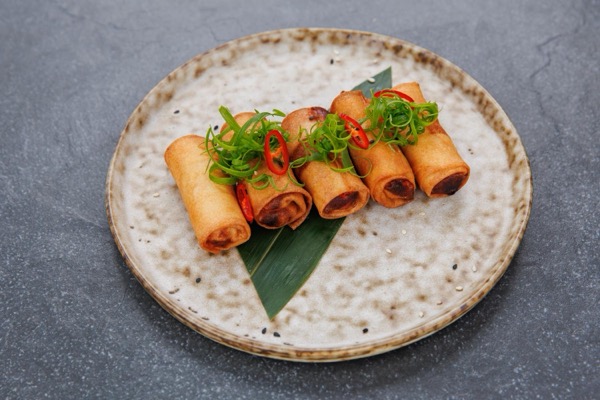 Жареные спринг-роллы с креветками